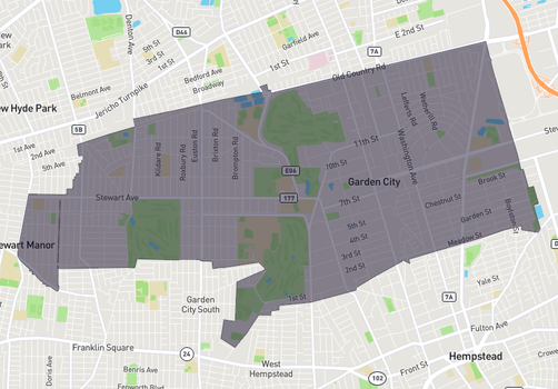 Garden City and Stewart Manor