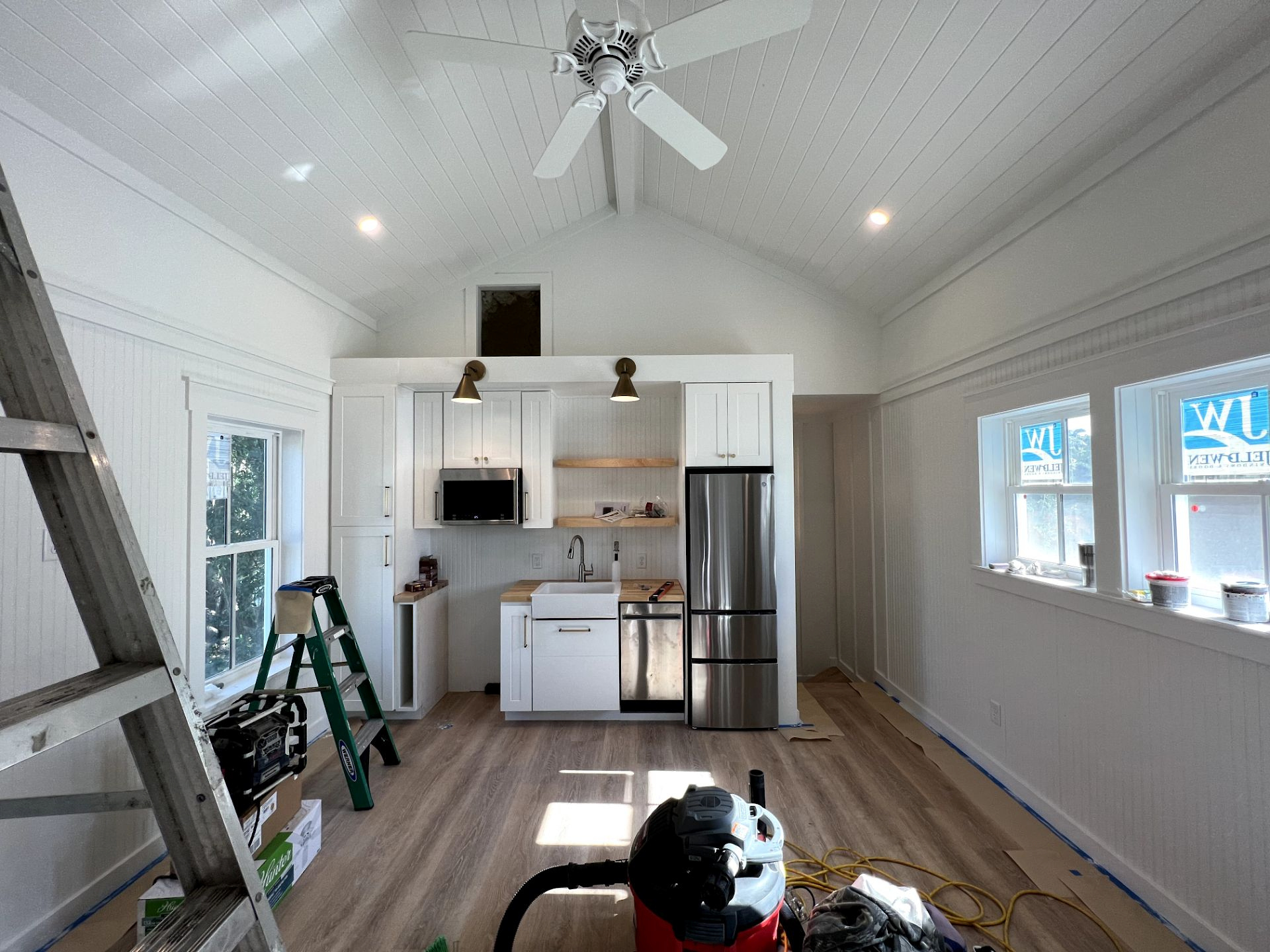 Photo of the interior of a home in Fernandina Beach, Florida where renovations are being made.
