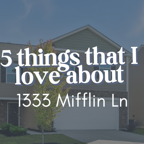 5 things I love about 1333 Mifflin Lane