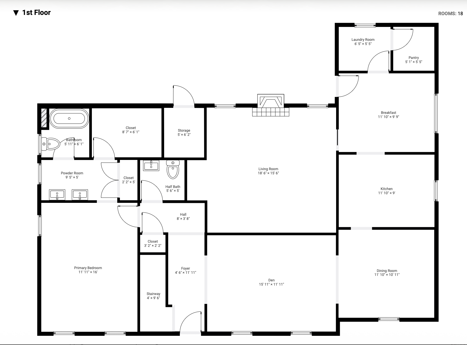 3022 Butter Churn Lane 1st floor floor plan