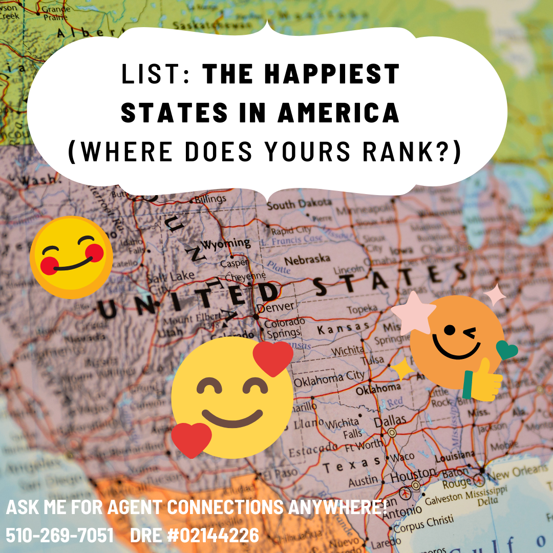 Happiest states to live in