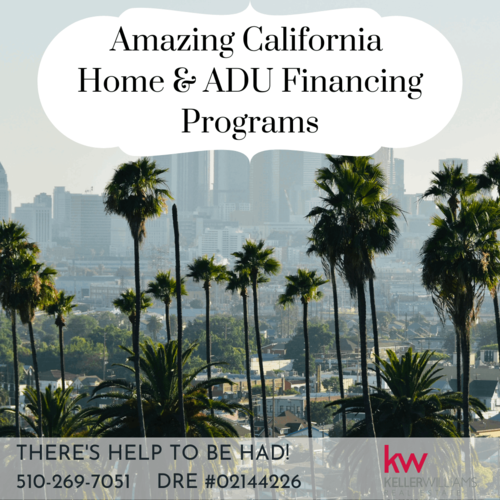 California Downpayment & ADU Financing Assistance