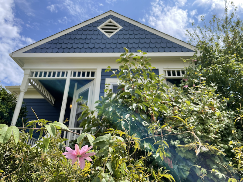 freshly painted Berkeley house