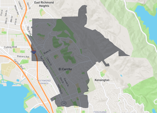 el cerrito map