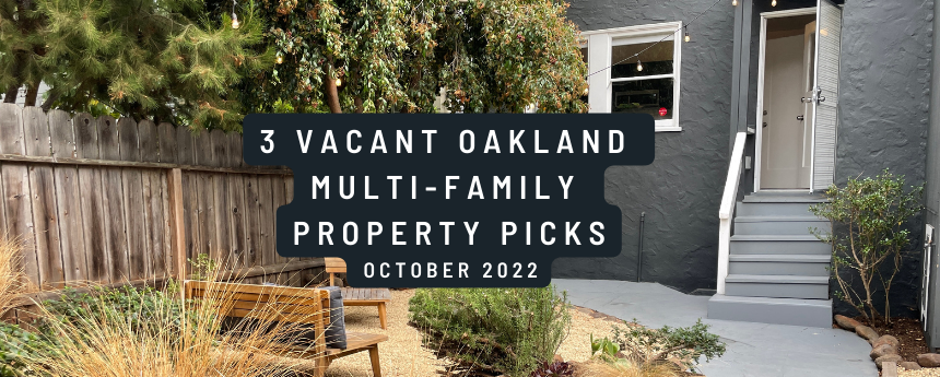 3 vacant Oakland duplexes for sale in October 2022