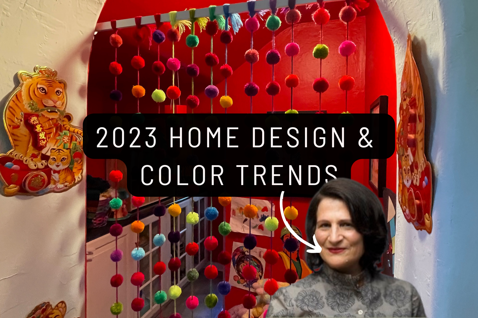 2023 home decor bold color and maximalism trends