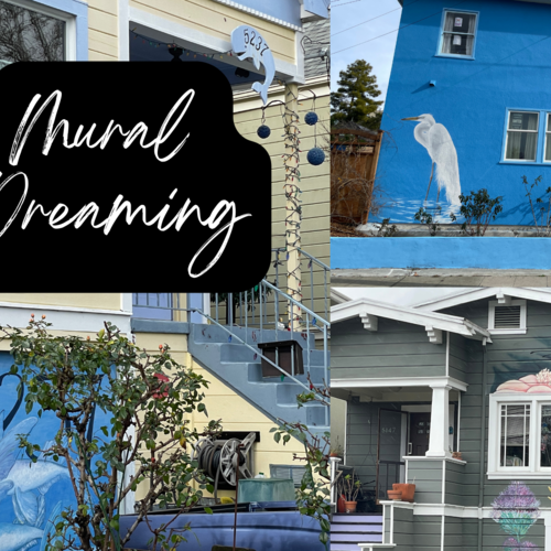 Nature Murals Painted on Houses in Berkeley and Oakland