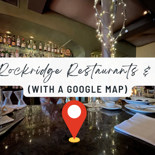 College Ave Restaurants, Bakeries & Food Shops in Rockridge near BART - Top Picks With Google Map