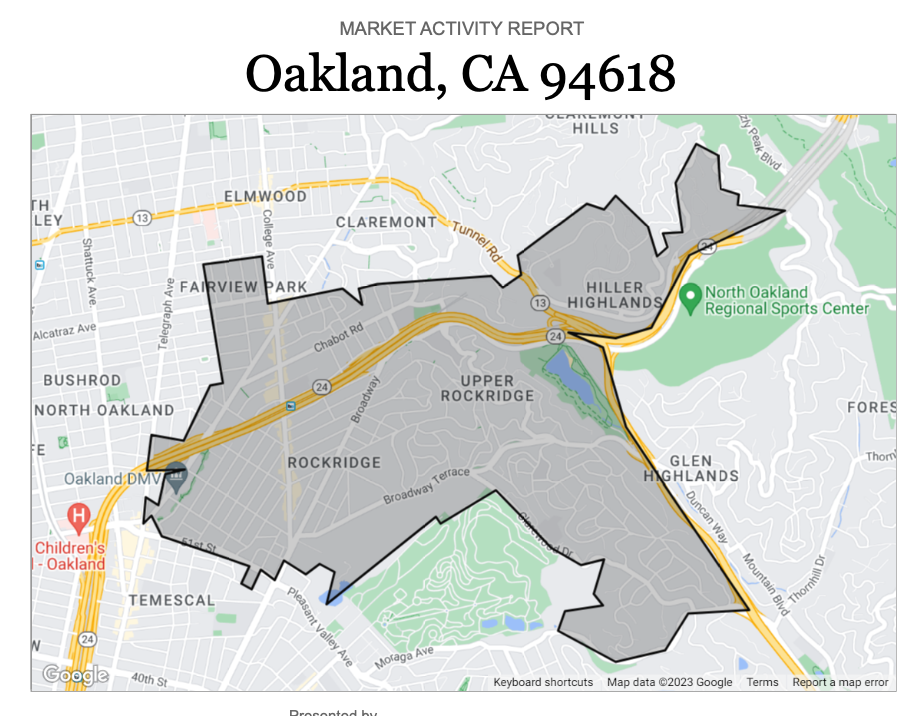 Rockridge Oakland real estate report