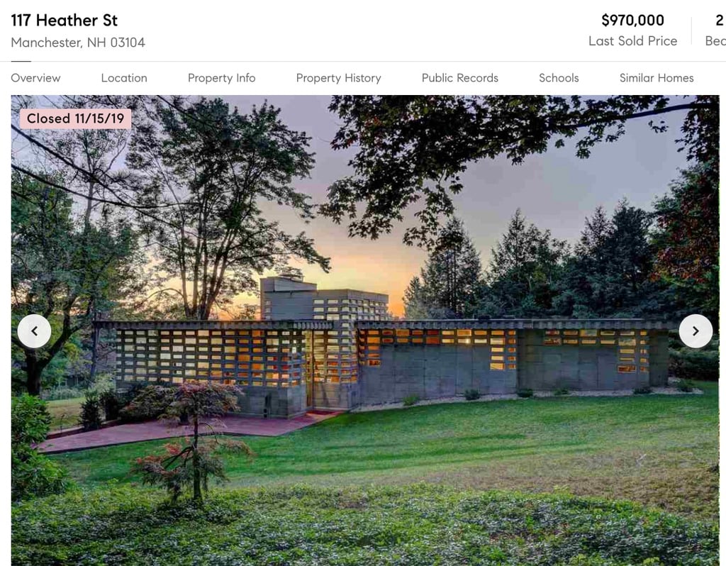 Kalil house by Frank Lloyd Wright sold to the Currier Museum