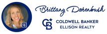 Brittany Dorenbush Coldwell Banker Ellison Realty Logo Light Background blue