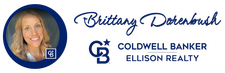 Brittany Dorenbush Coldwell Banker Ellison Realty Logo Light Background blue