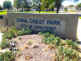 Dana Crest Park monument sign