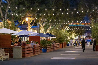 Laguna Village shops and art galleries along Pacific Coast Highway