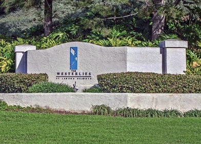 Westerlies Laguna Heights monument sign