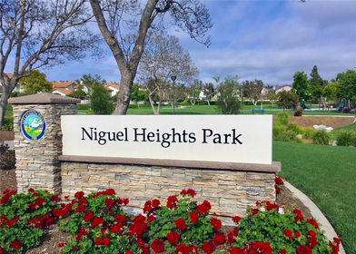 Niguel Heights Park monument sign