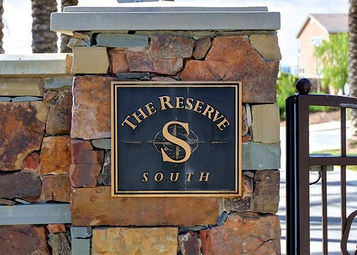 Reserve South monument sign