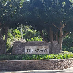 The Coast monument sign