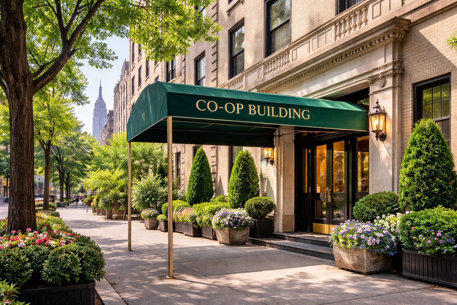 co-op entrance real estate