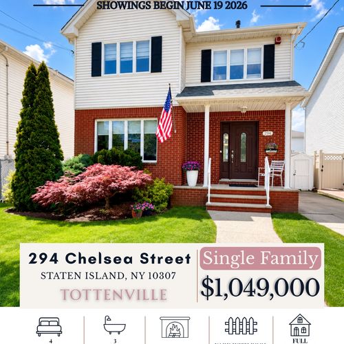 294 Chelsea Street, Tottenville, Staten Island | Coming Soon 4-Bedroom Colonial