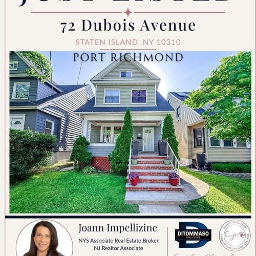 JUST LISTED 72 Dubois Avenue Port Richmond, Staten Island
