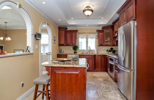 Custom kitchen with detailed woodwork