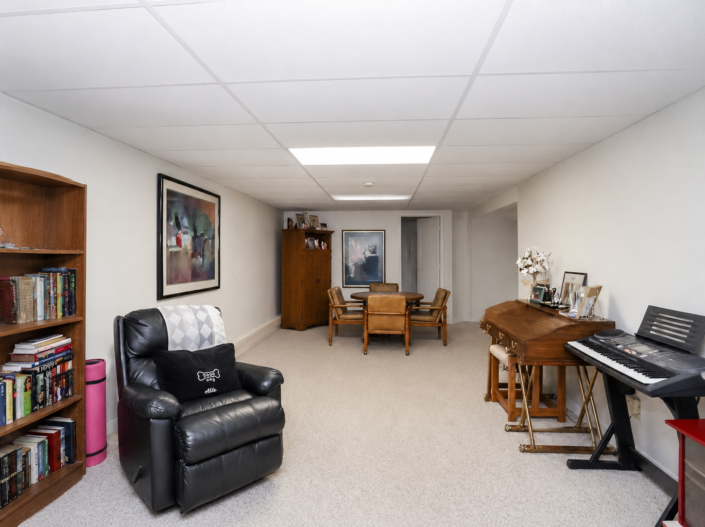 Finished basement in Staten Island ranch home