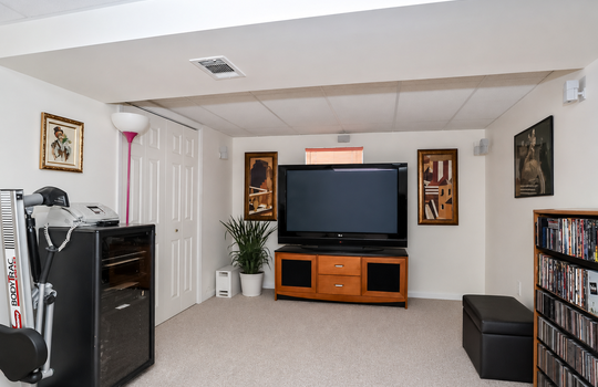 Finished Basement with storage