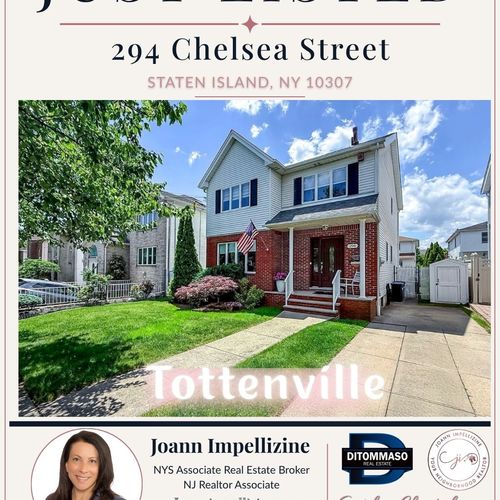 New Listing- Tottenville 4 Bedroom Colonial 294 Chelsea street