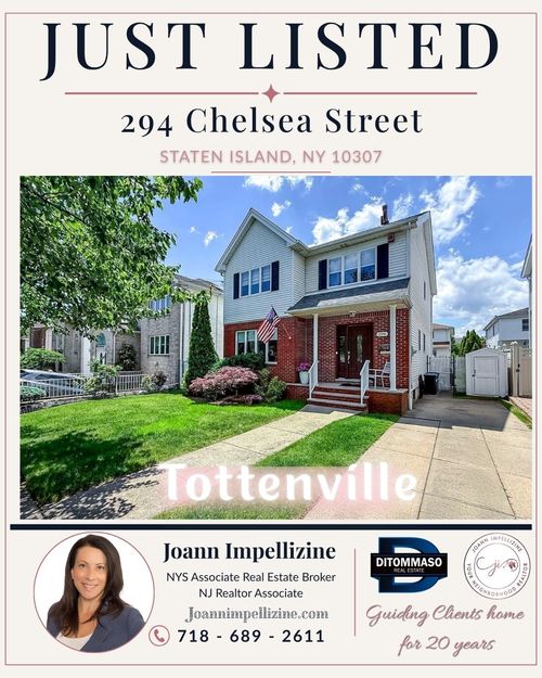 New Listing- Tottenville 4 Bedroom Colonial 294 Chelsea street