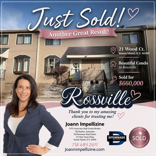 Just Sold - 21 Wood Ct. Rossville Staten Island Condo