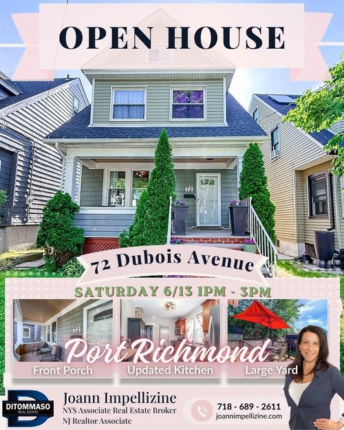 72 Dubois Avenue Port Richmond Open House