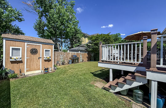 Spacious yard and Trex Deck in a Prince's Bay Home