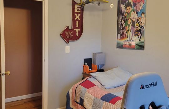3rd Bedroom with hardwood floors