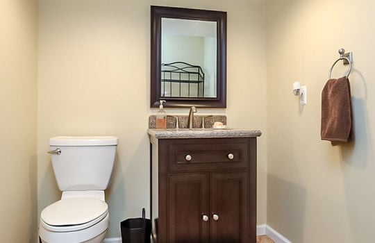 Basement half bath