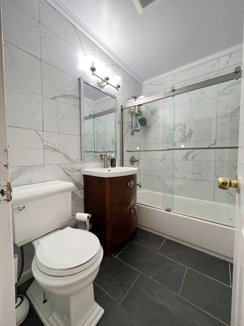 Bathroom in two-bedroom co-op at 3747 Amboy Road Unit 1B