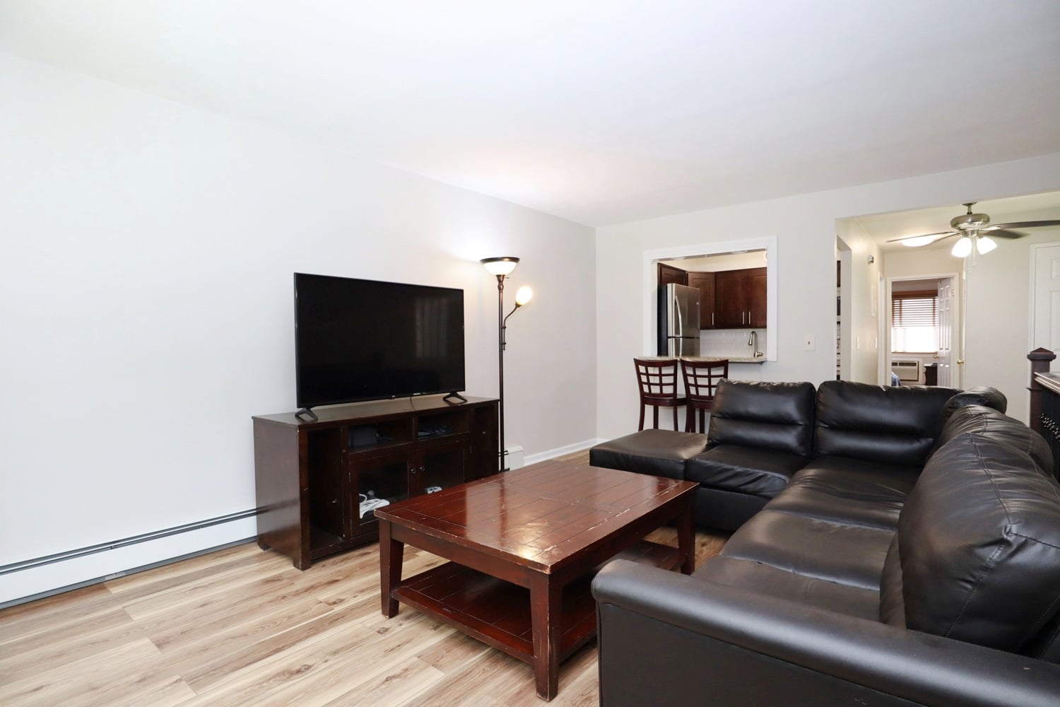 Living room in two-bedroom co-op at 3747 Amboy Road Unit 1B in Great Kills Staten Island