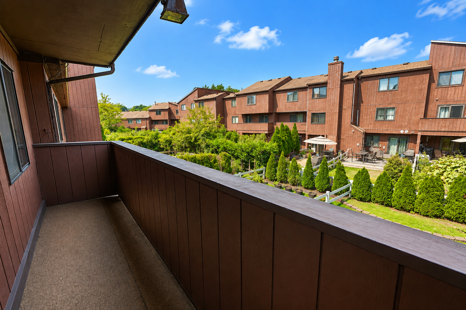 Balcony overlooking the Stone Gate community at 7 Pamela Lane