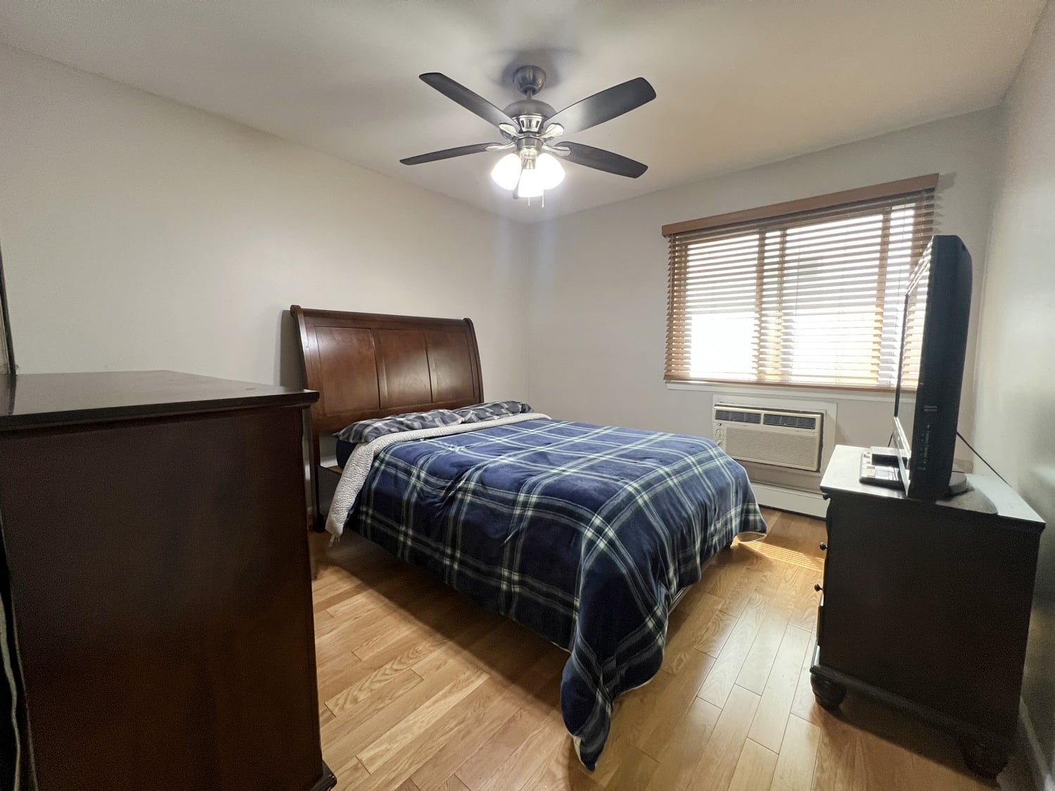 Primary bedroom in two-bedroom co-op at 3747 Amboy Road Unit 1B