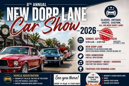 New Dorp Lane Car Show 2026 Rescheduled to October 4