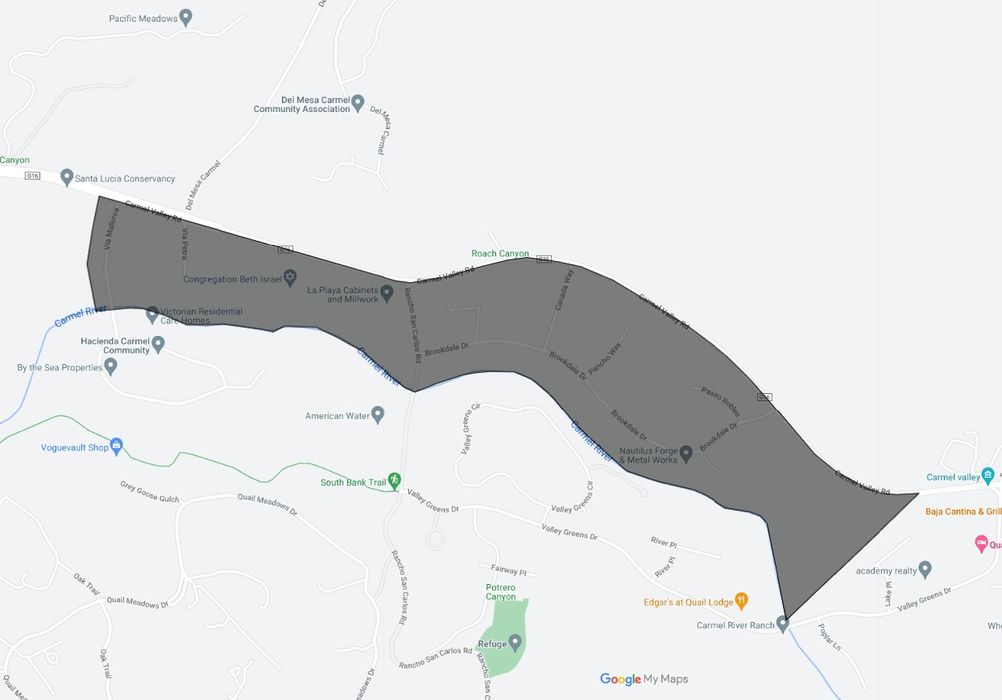 Map of Brookdale in Carmel Valley