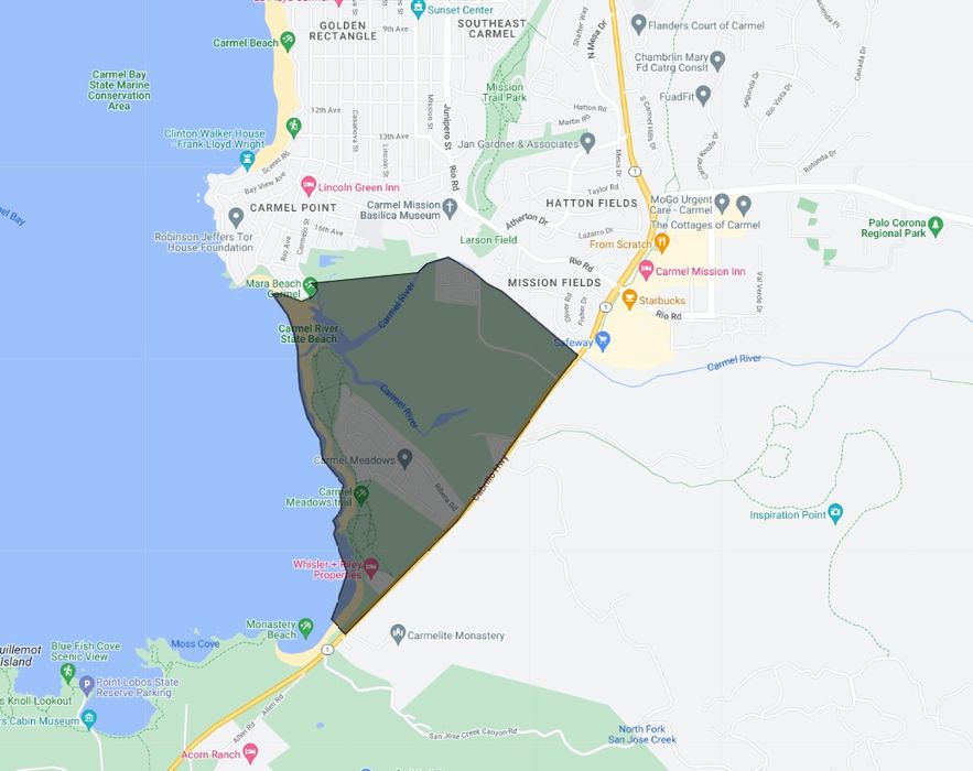 Map of Carmel Meadows in Carmel