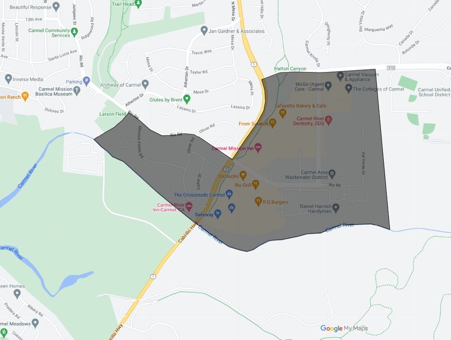 Map of Mission Fields in Carmel