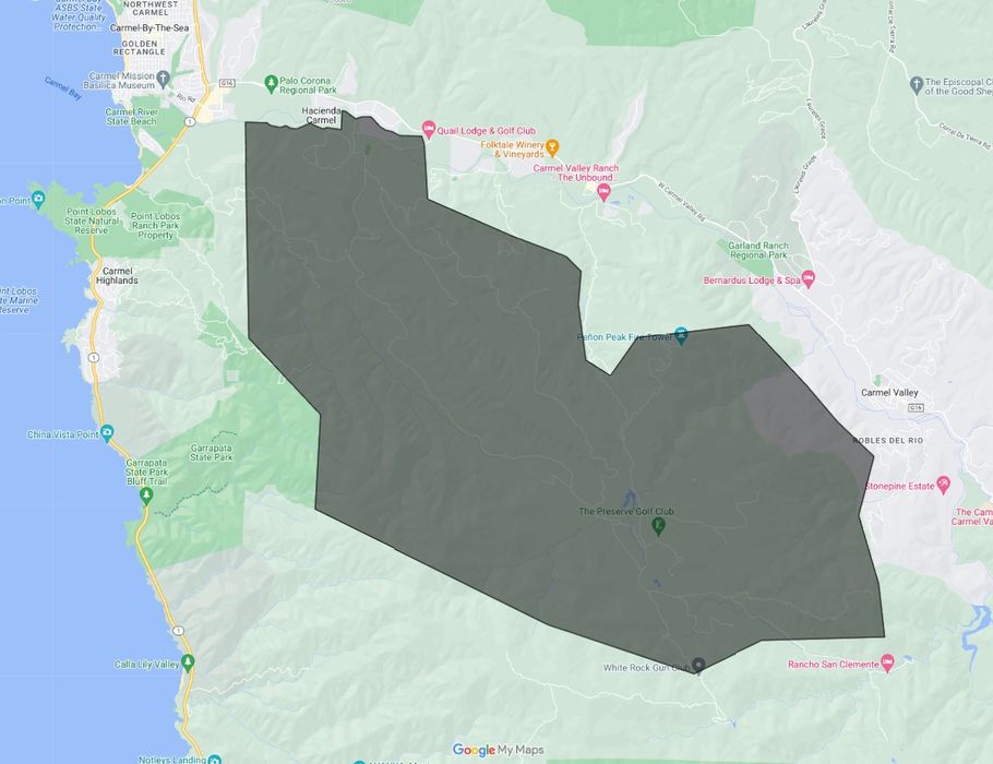 Map of Quail Lodge and The Preserve in Carmel Valley