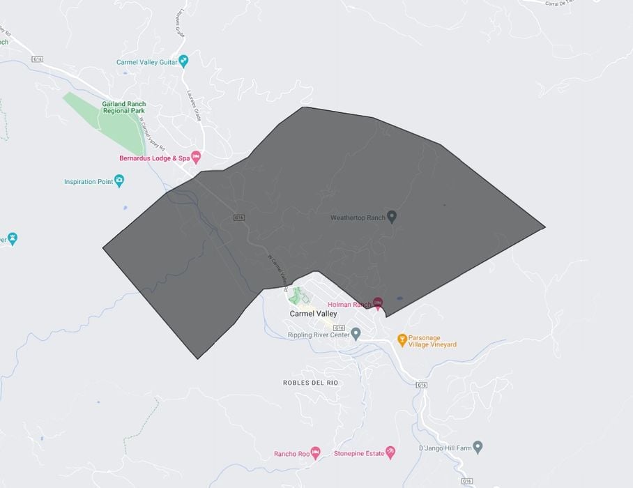 Map of Village Views in Carmel Valley