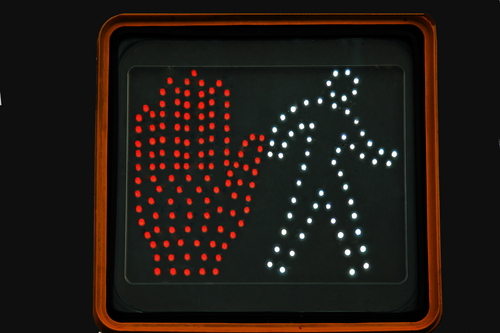 Traffic,Sign,On,Black,Background