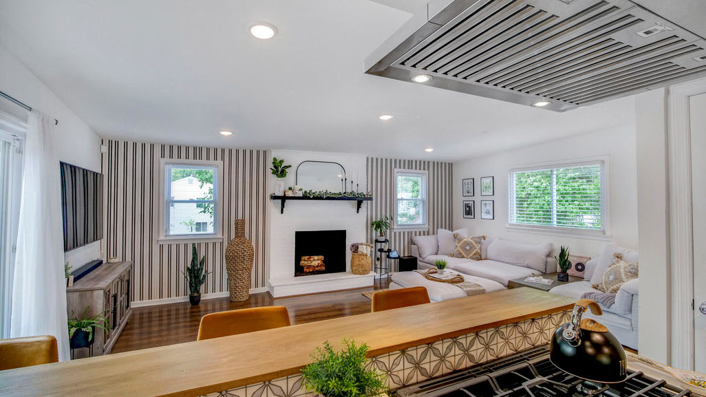 25 Seaman Rd -Living Room through kitchen