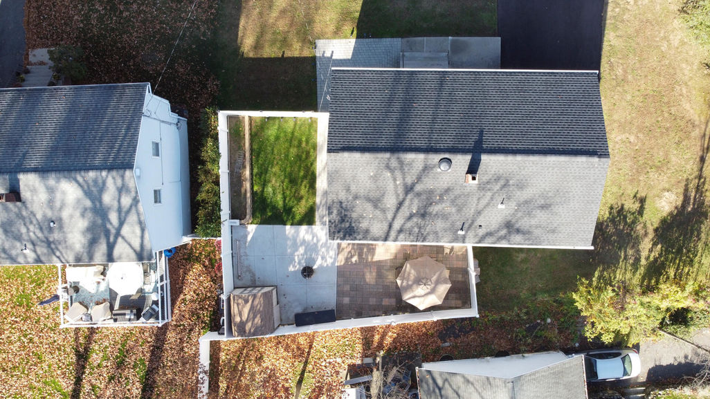 Drone 3 on top of the house