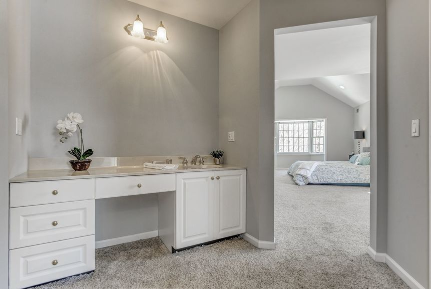 Master bedroom dressing area