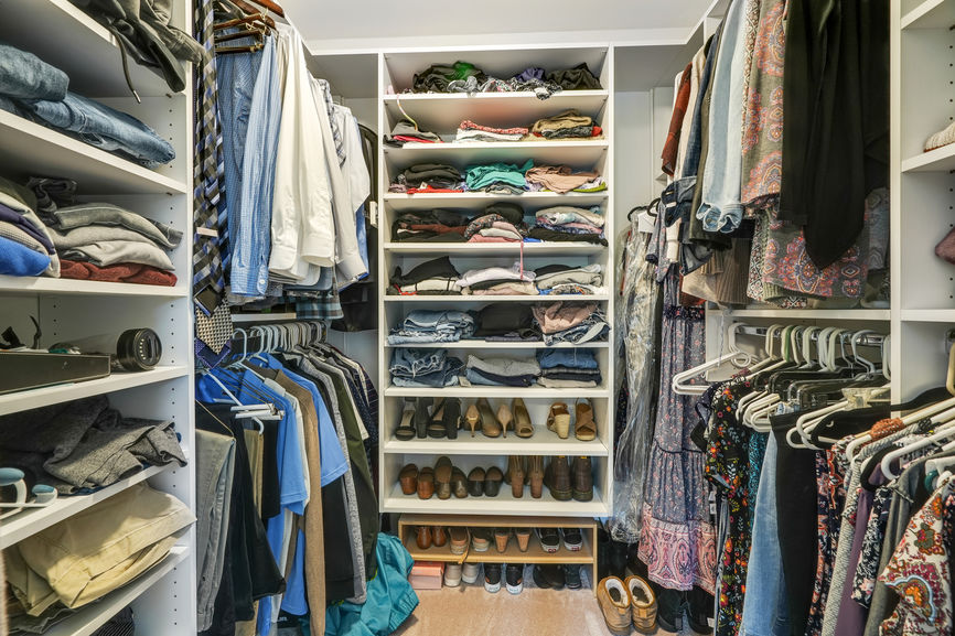 Master walk in closet